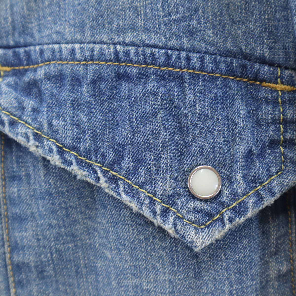 REMI RELIEF レミレリーフ 日本製 スタッズ 長袖 ダメージ加工 デニム ウエスタンシャツ S レディース