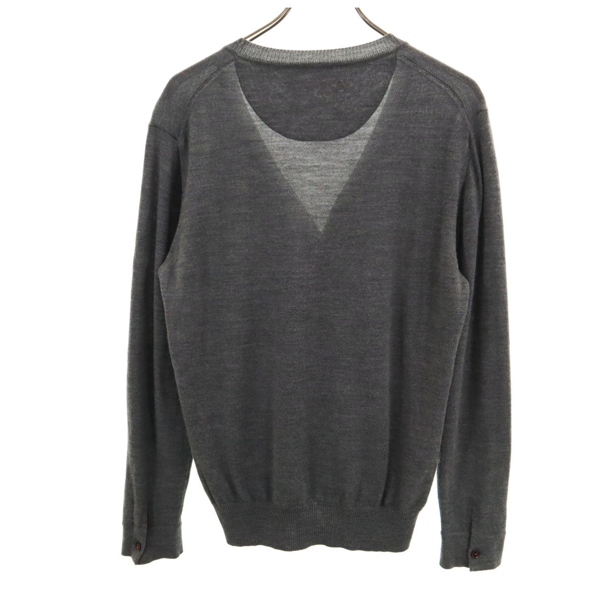 BURBERRY BLACK LABEL バーバリーブラックレーベル 長袖 ニットカーディガン 3 グレー 三陽商会 メンズ