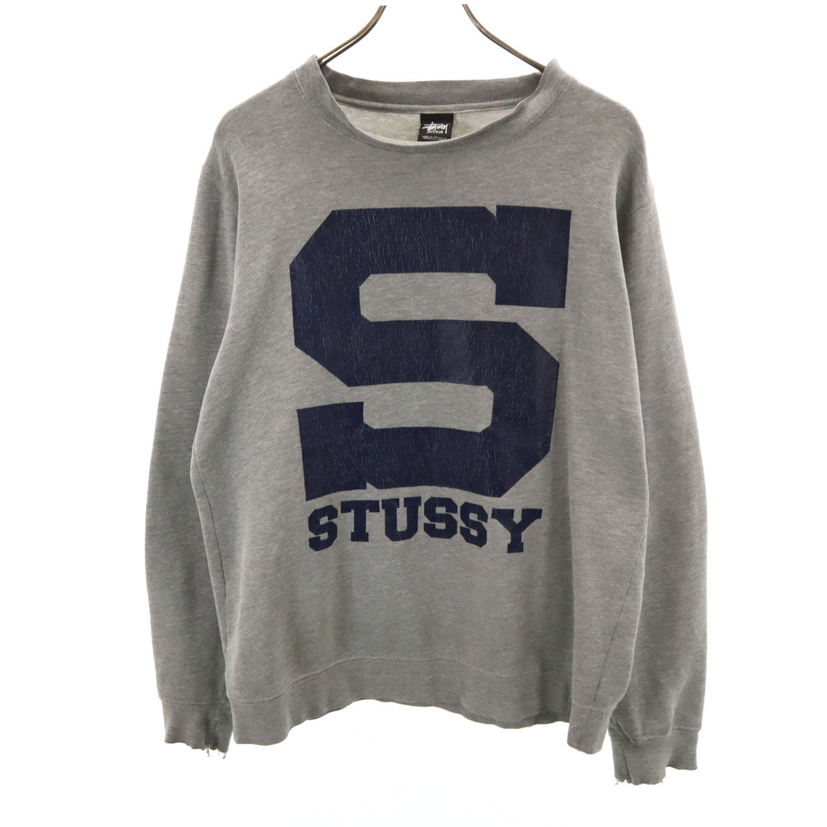 STUSSY ステューシー USA製 長袖 スウェット M グレー メンズ