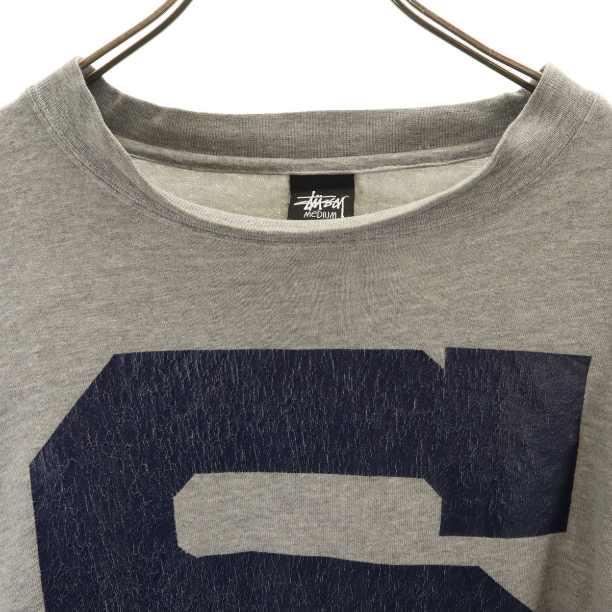 STUSSY ステューシー USA製 長袖 スウェット M グレー メンズ