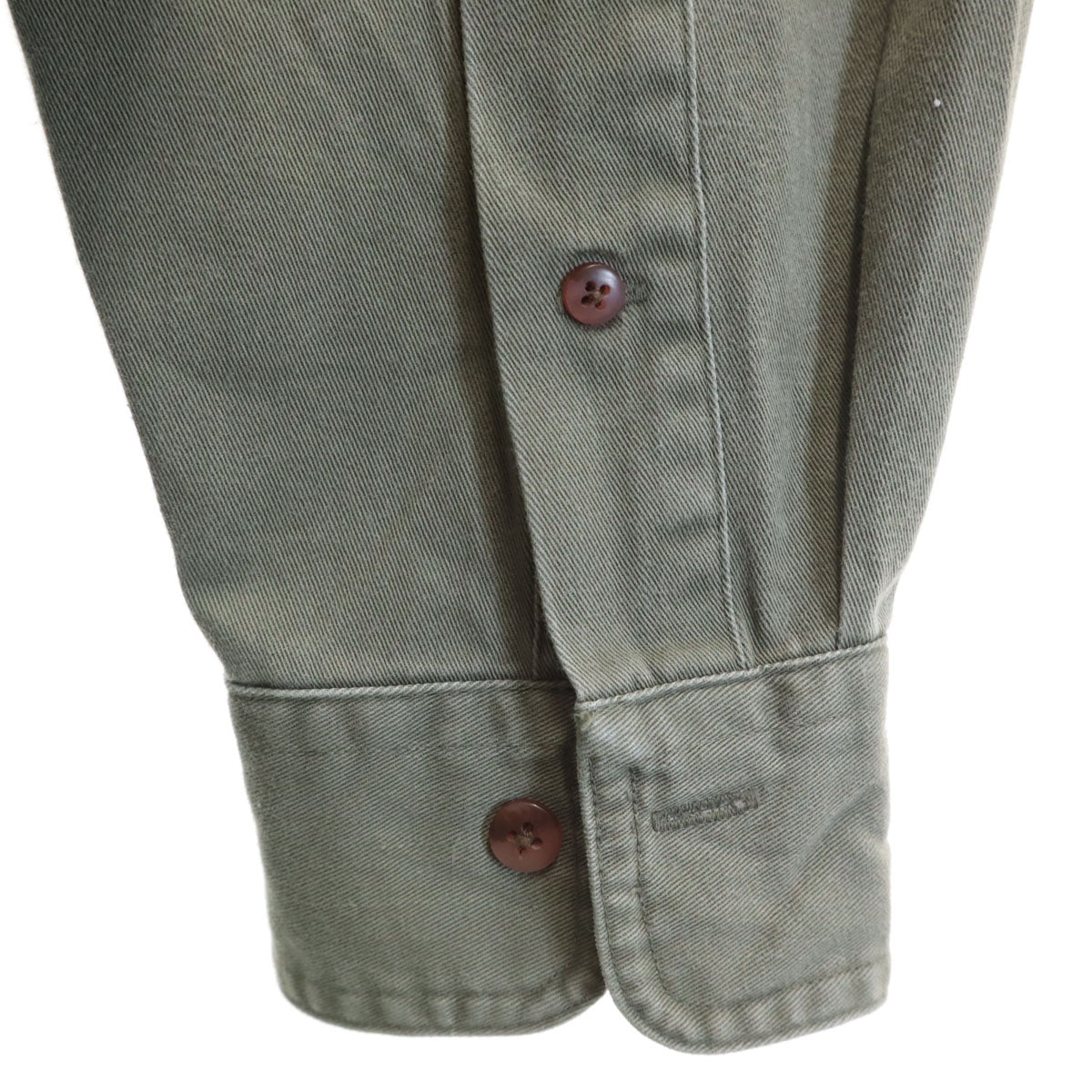 GEAR ギア 長袖 ボタンダウンシャツ S カーキ メンズ