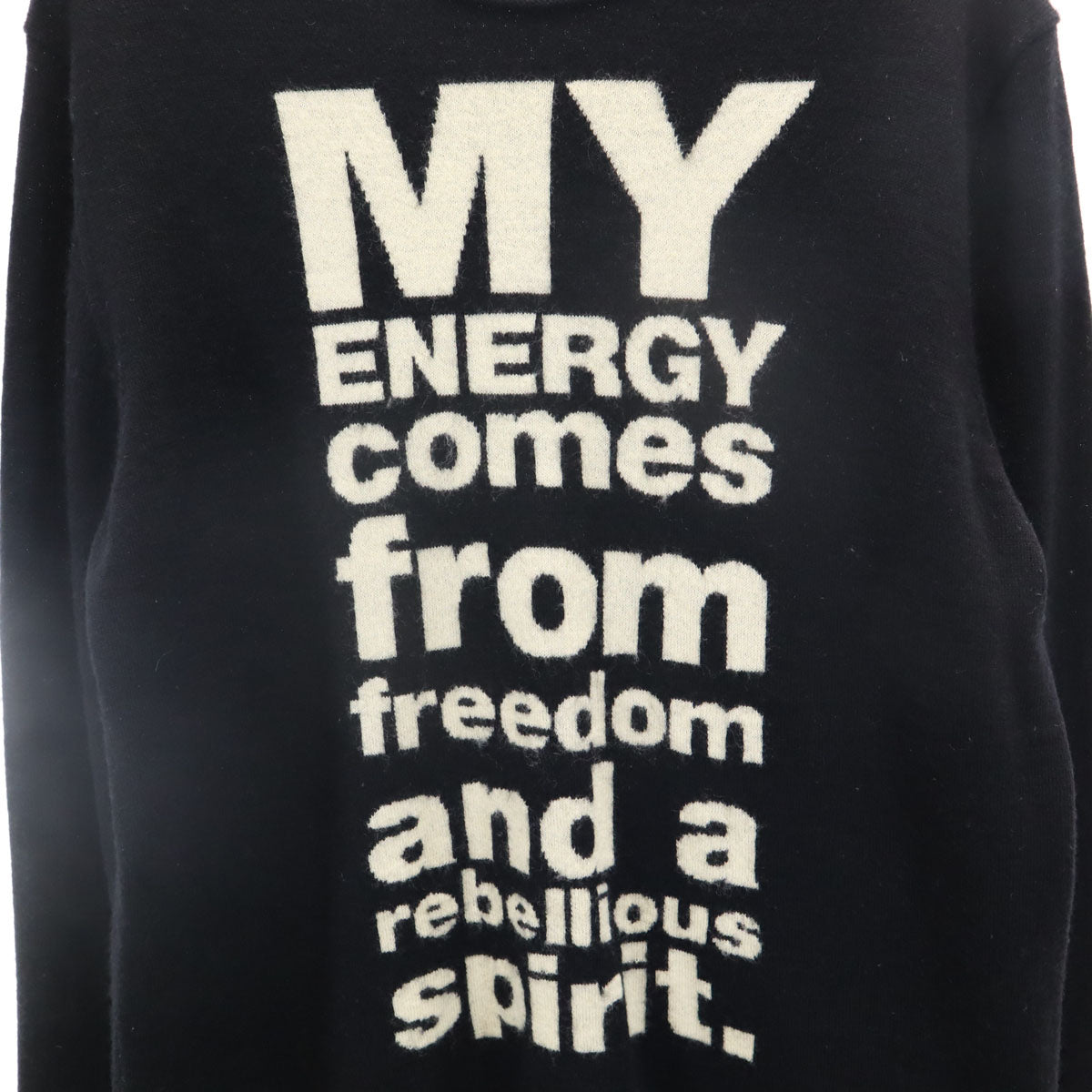 COMME des GARCONS コムデギャルソン 2010年 ウール 長袖 セーター S 黒 ニット メンズ