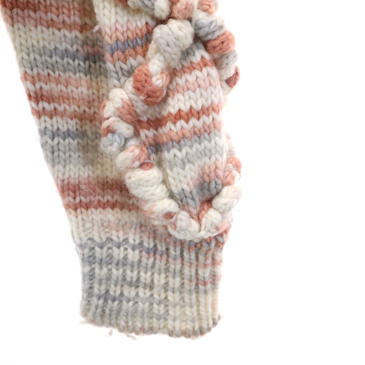 COACH コーチ ウールブレンド 総柄 長袖 セーター S ピンク ニット レディース