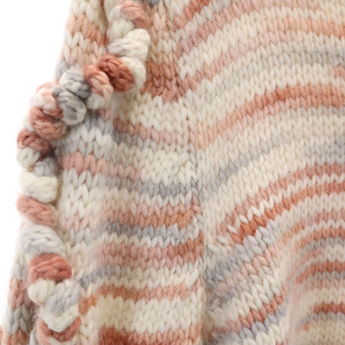 COACH コーチ ウールブレンド 総柄 長袖 セーター S ピンク ニット レディース