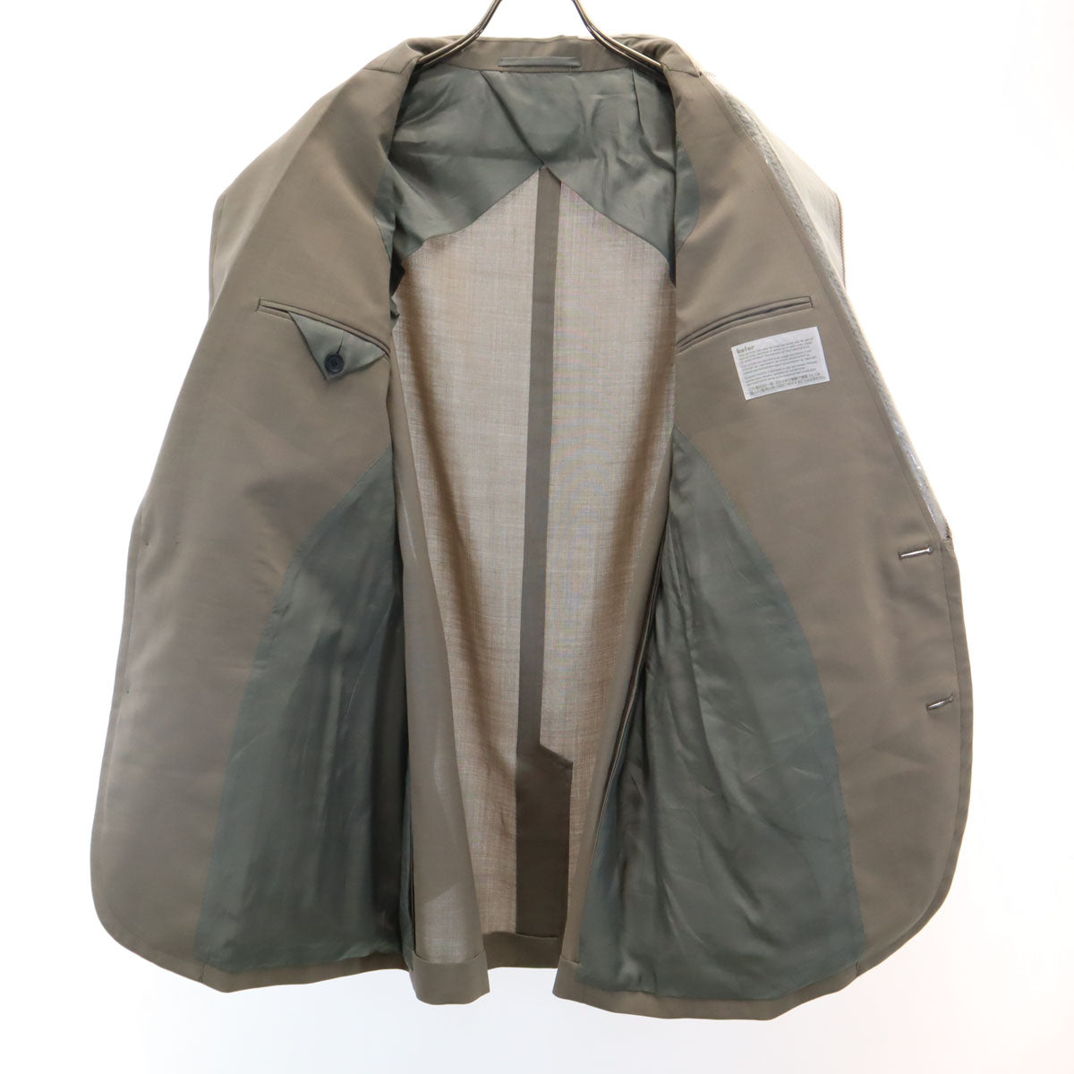 kolor カラー 日本製 ウールブレンド テーラードジャケット 2 カーキベージュ メンズ