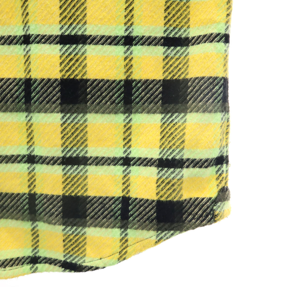 COACH コーチ チェック柄 長袖 シャツ XS イエロー系 メンズ