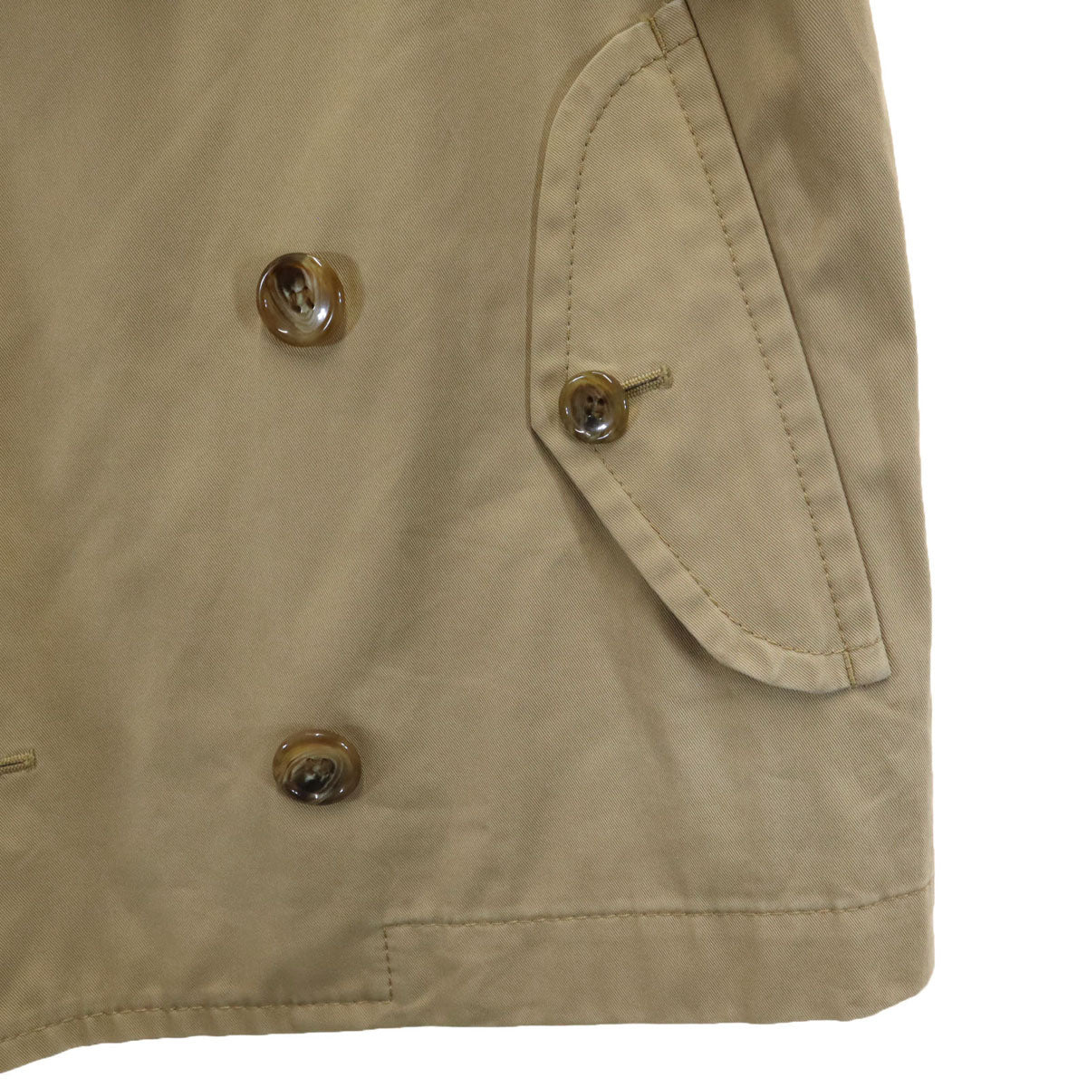 tricot COMME des GARCONS トリコットコムデギャルソン 2009年 日本製 7分袖 ショート トレンチコート M ベージュ レディース