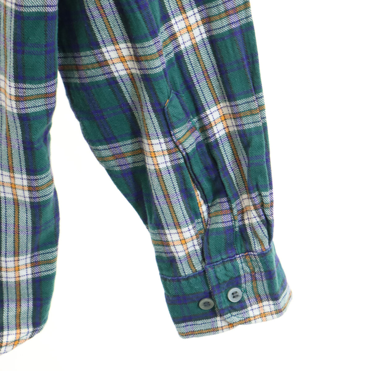 GAP ギャップ 90s オールド チェック柄 長袖 シャツ L グリーン系 メンズ