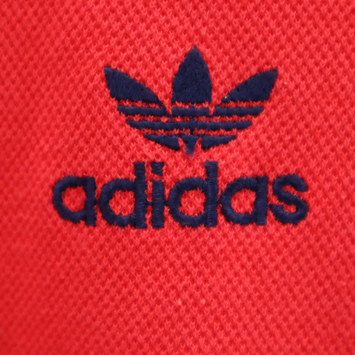 adidas アディダス 70s 80s ヴィンテージ トレフォイルロゴ刺繍 長袖 トレーナー l 赤 デサント メンズ