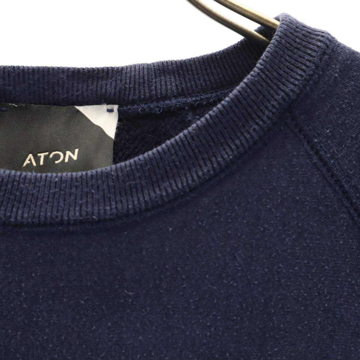 ATON エイトン 日本製 長袖 スウェット トレーナー 2 ネイビー レディース