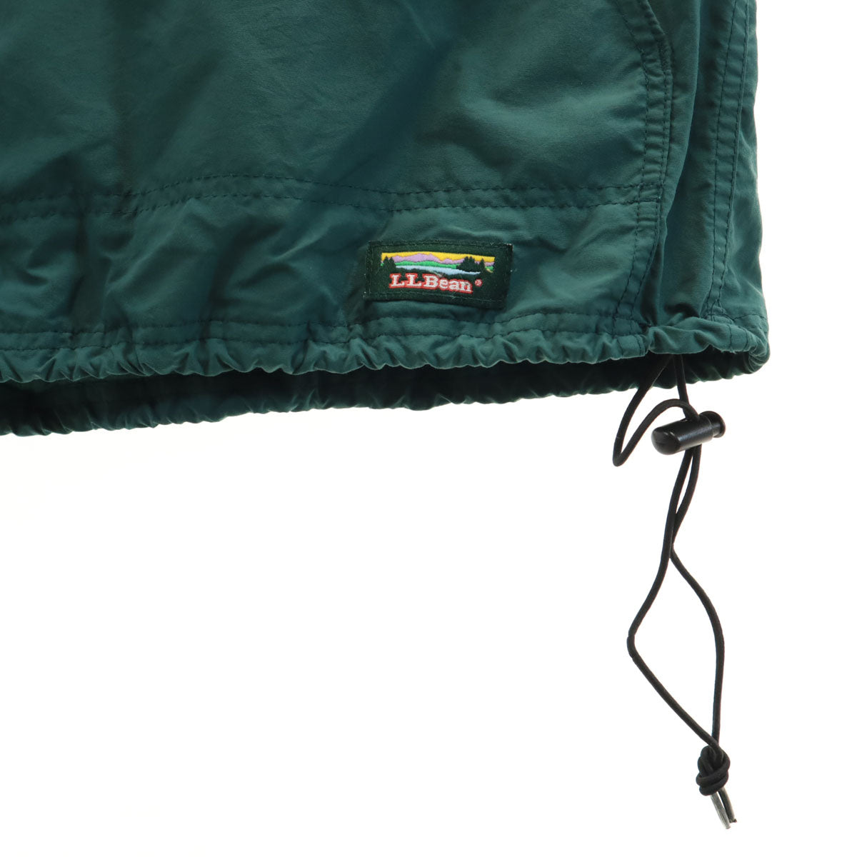 L.L.Bean エルエルビーン 80s USA製 ヴィンテージ 長袖 ハーフジップ アノラックパーカー M グリーン アウトドア メンズ