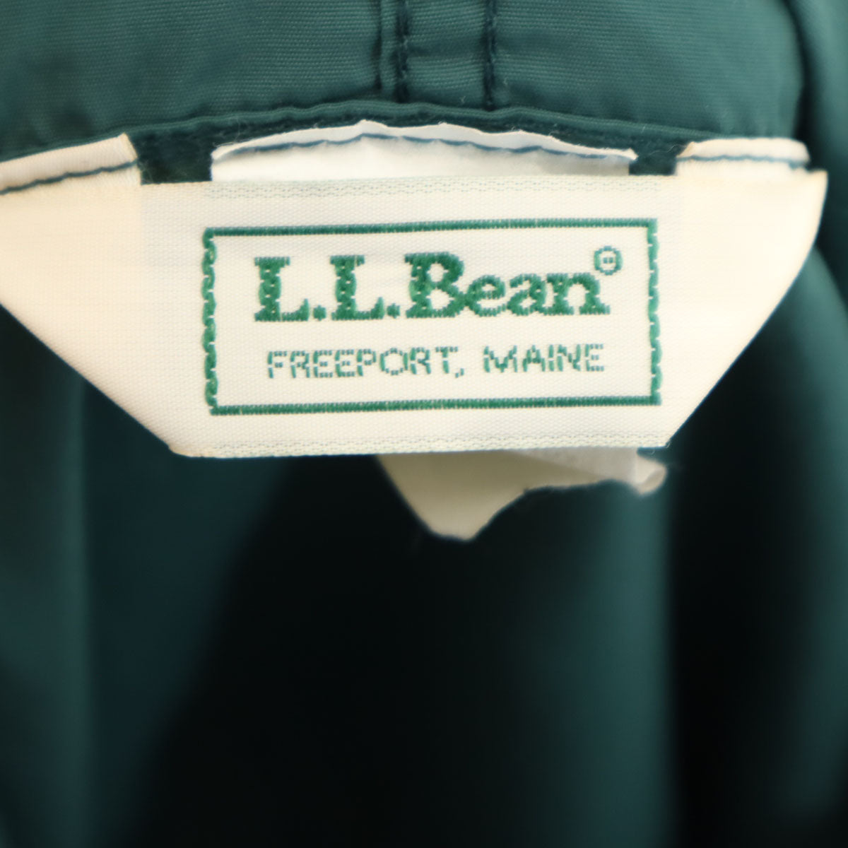 L.L.Bean エルエルビーン 80s USA製 ヴィンテージ 長袖 ハーフジップ アノラックパーカー M グリーン アウトドア メンズ