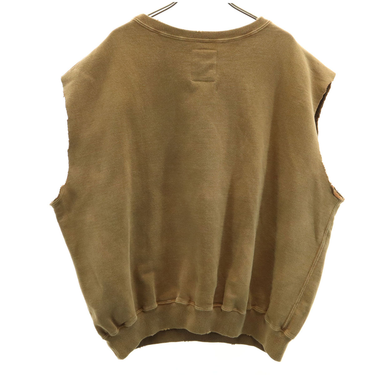 BOWWOW バウワウ 日本製 ノースリーブ 日焼け加工 スウェット XL ブラウン メンズ