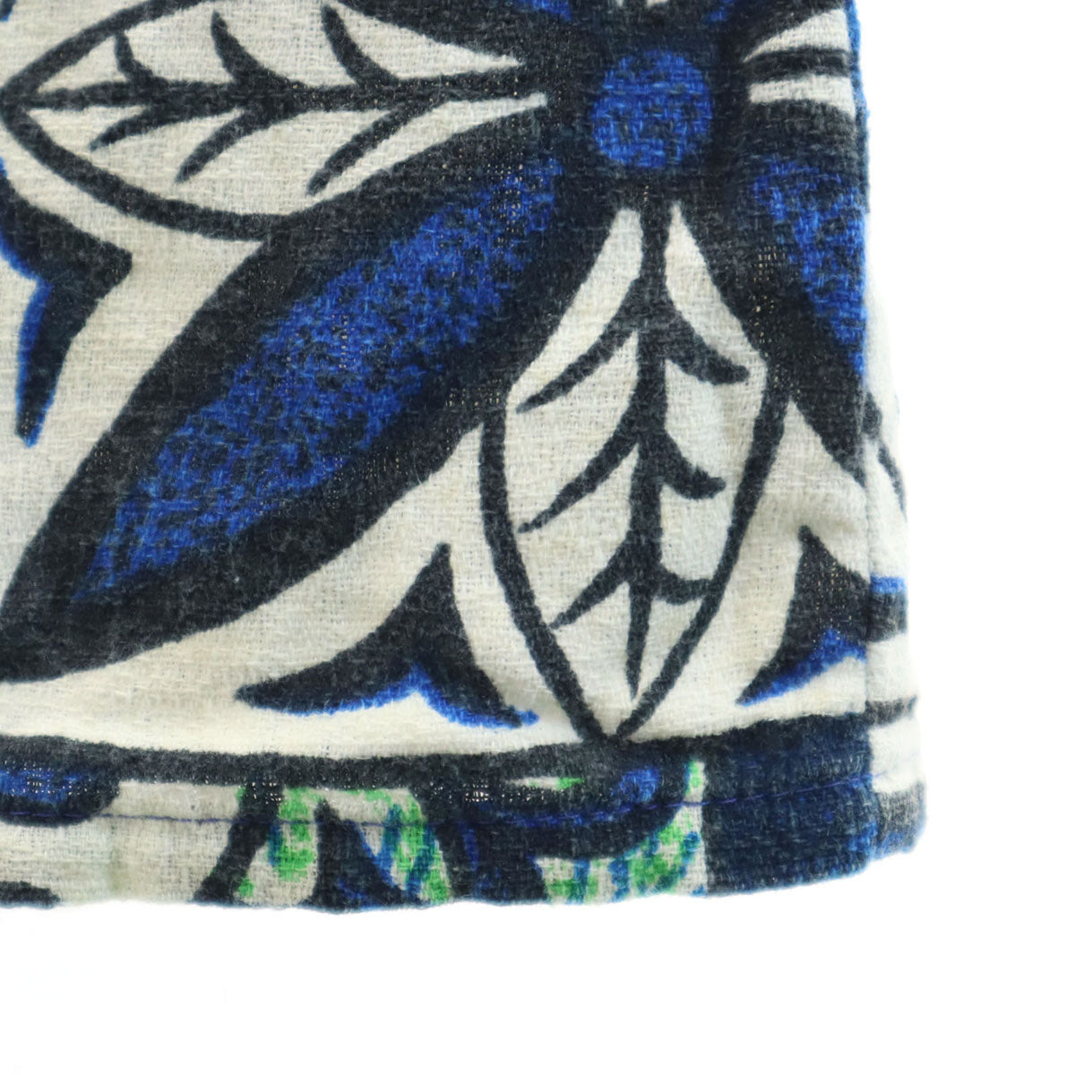 Sears シアーズ 70s ヴィンテージ 花柄 半袖 アロハシャツ M ブルー メンズ