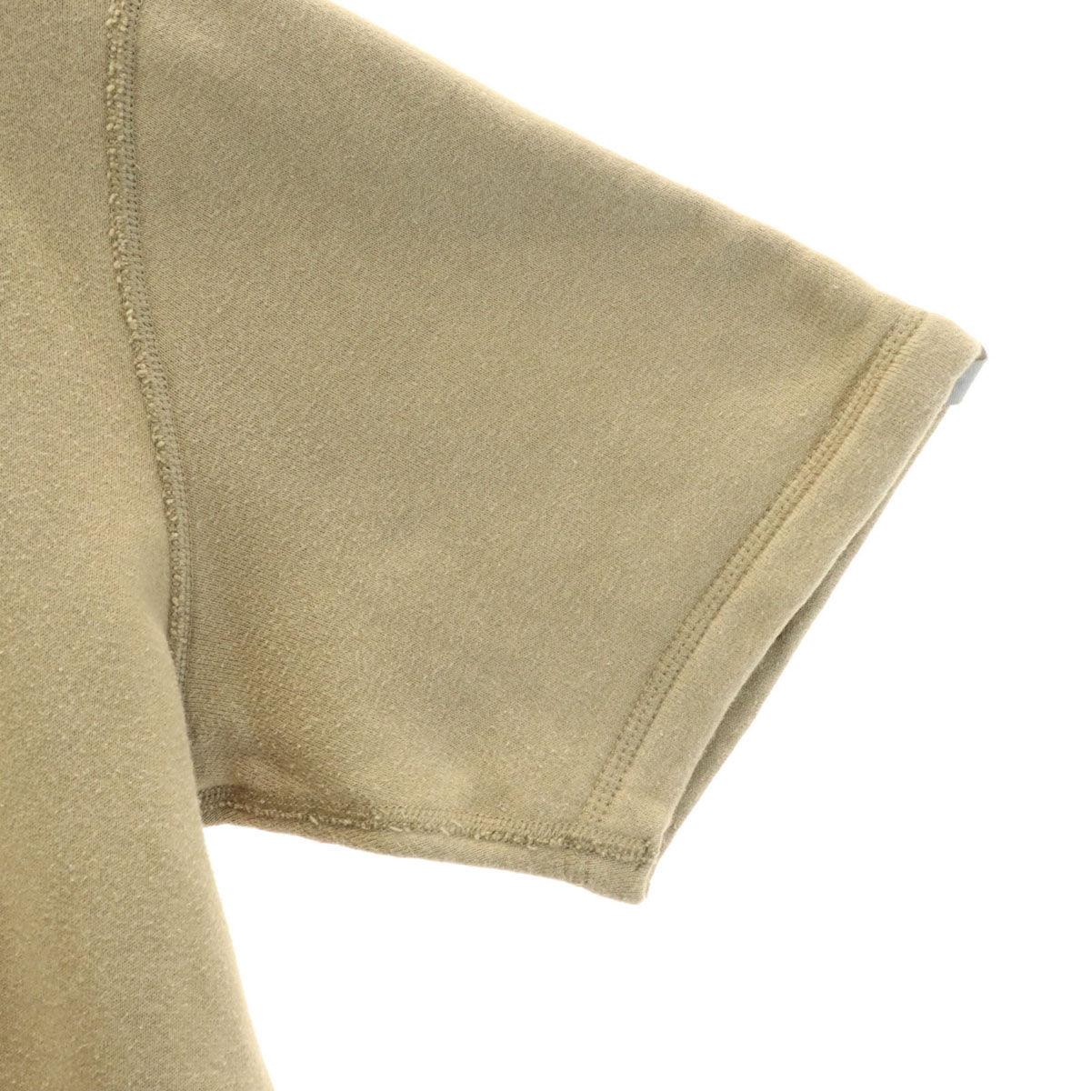 LOOPWHEELER ループウィラー 日本製 半袖 スウェット M ベージュ 無地 メンズ