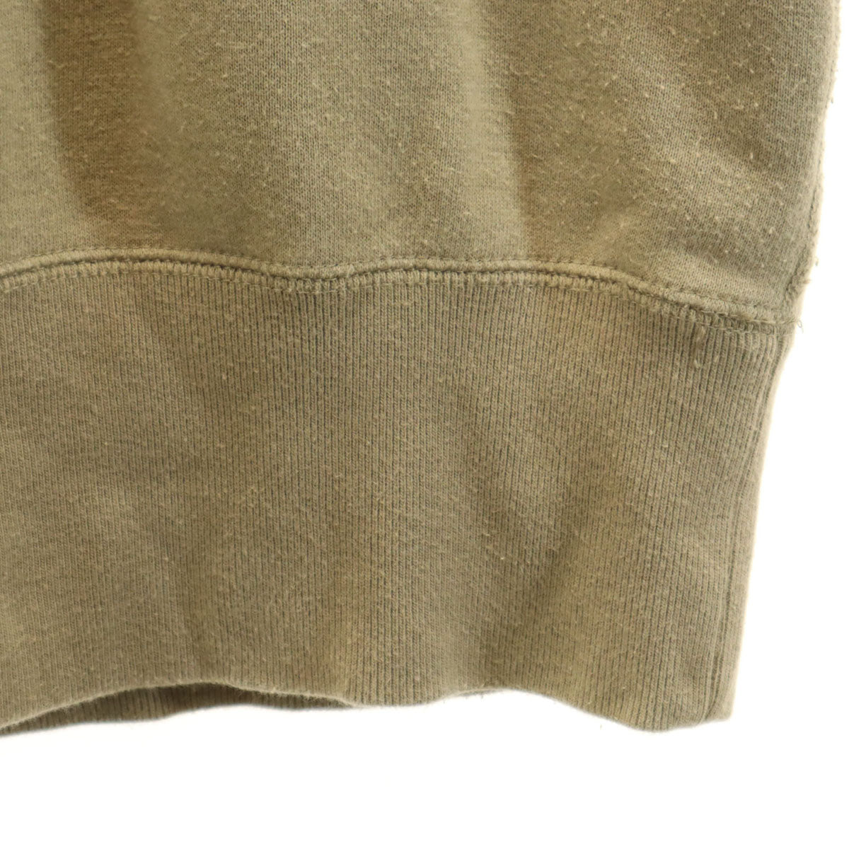 LOOPWHEELER ループウィラー 日本製 半袖 スウェット M ベージュ 無地 メンズ