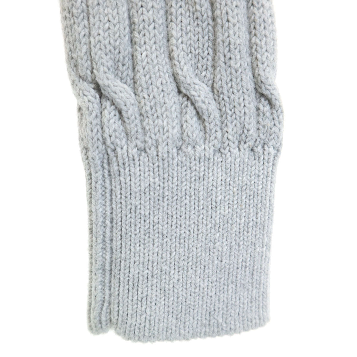 POLO RALPH LAUREN ポロラルフローレン 長袖 アラン コットン ニットカーディガン SP グレー フィッシャーマン レディース