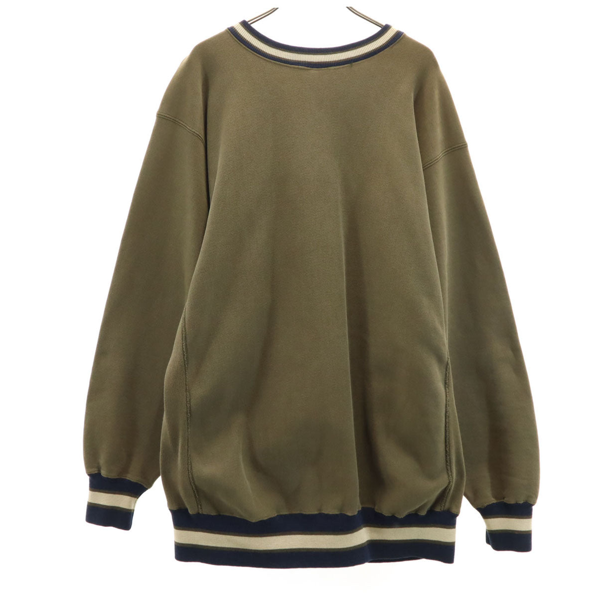 Champion チャンピオン 90s USA製 オールド 刺繍タグ 長袖 リバースウィーブ スウェット トレーナー XXXL オリーブ ビッグサイズ メンズ