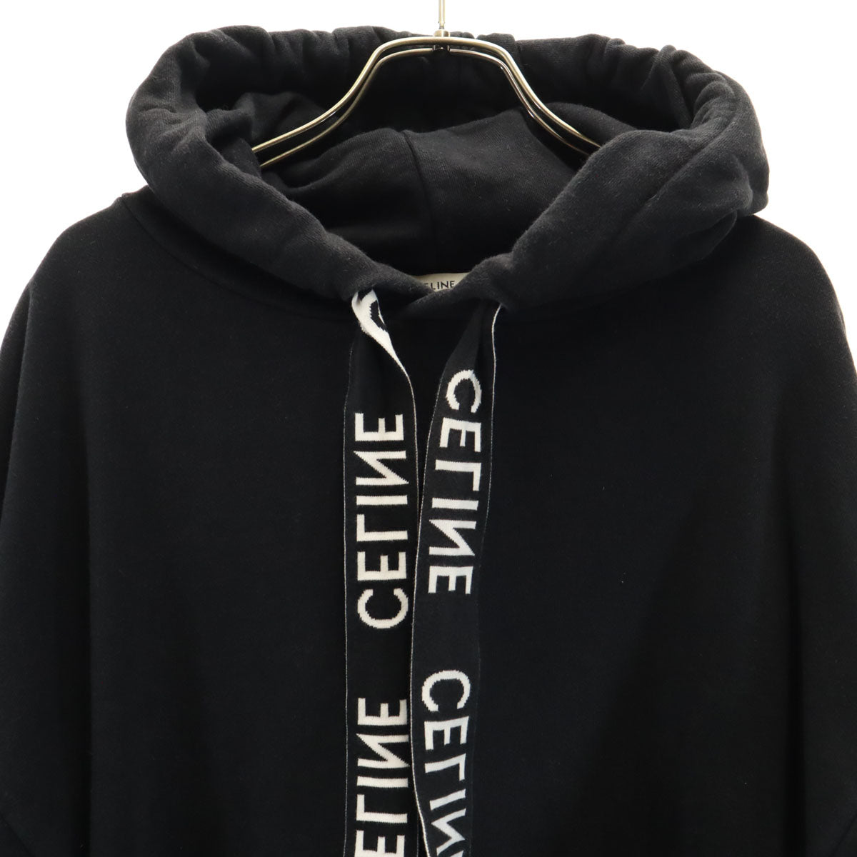 CELINE セリーヌ イタリア製 長袖 スウェットパーカー XXL ブラック 2Y468670Q メンズ