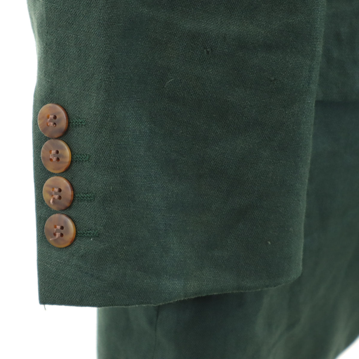 Christian Dior MONSIEUR クリスチャンディオール ムッシュ 90s リネン オールド テーラードジャケット A-4 深緑 メンズ