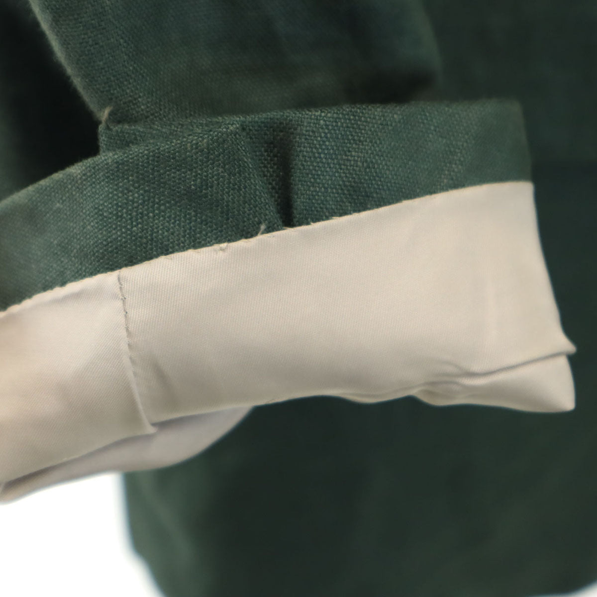 Christian Dior MONSIEUR クリスチャンディオール ムッシュ 90s リネン オールド テーラードジャケット A-4 深緑 メンズ