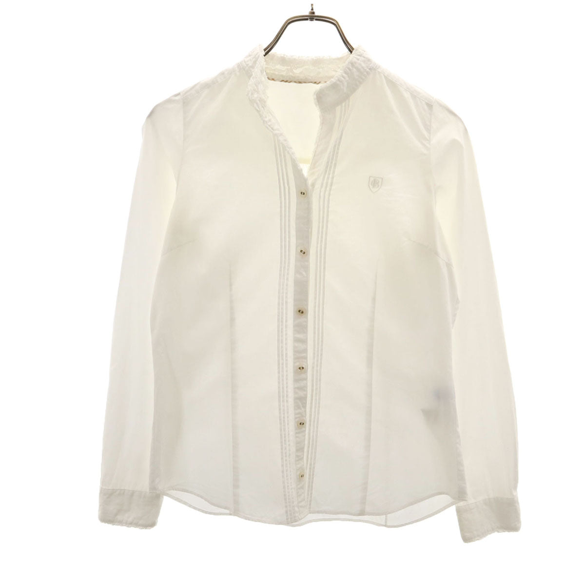 BLUE LABEL CRESTBRIDGE ブルーレーベルクレストブリッジ 長袖 ブラウス 38 ホワイト 三陽商会 レディース