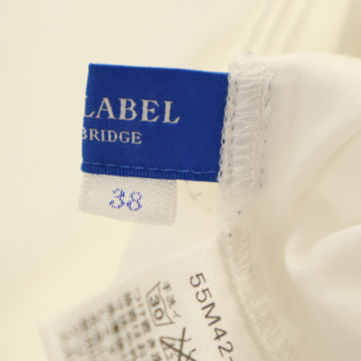 BLUE LABEL CRESTBRIDGE ブルーレーベルクレストブリッジ 長袖 ブラウス 38 ホワイト 三陽商会 レディース