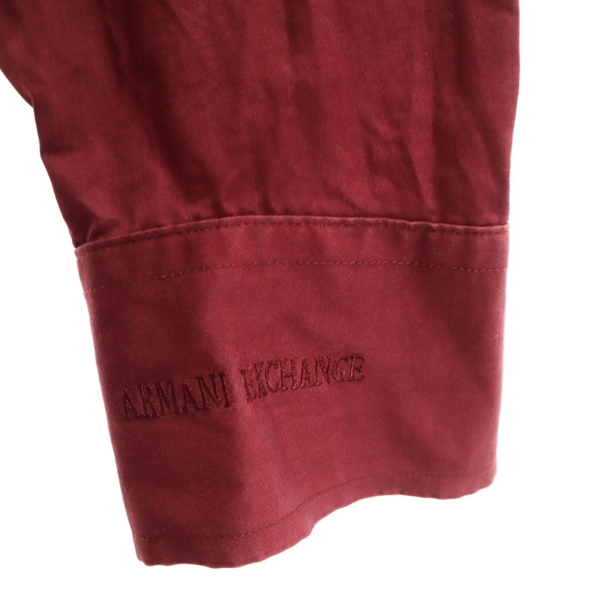 ARMANI EXCHANGE アルマーニエクスチェンジ 長袖 シャツ S ボルドー系 メンズ