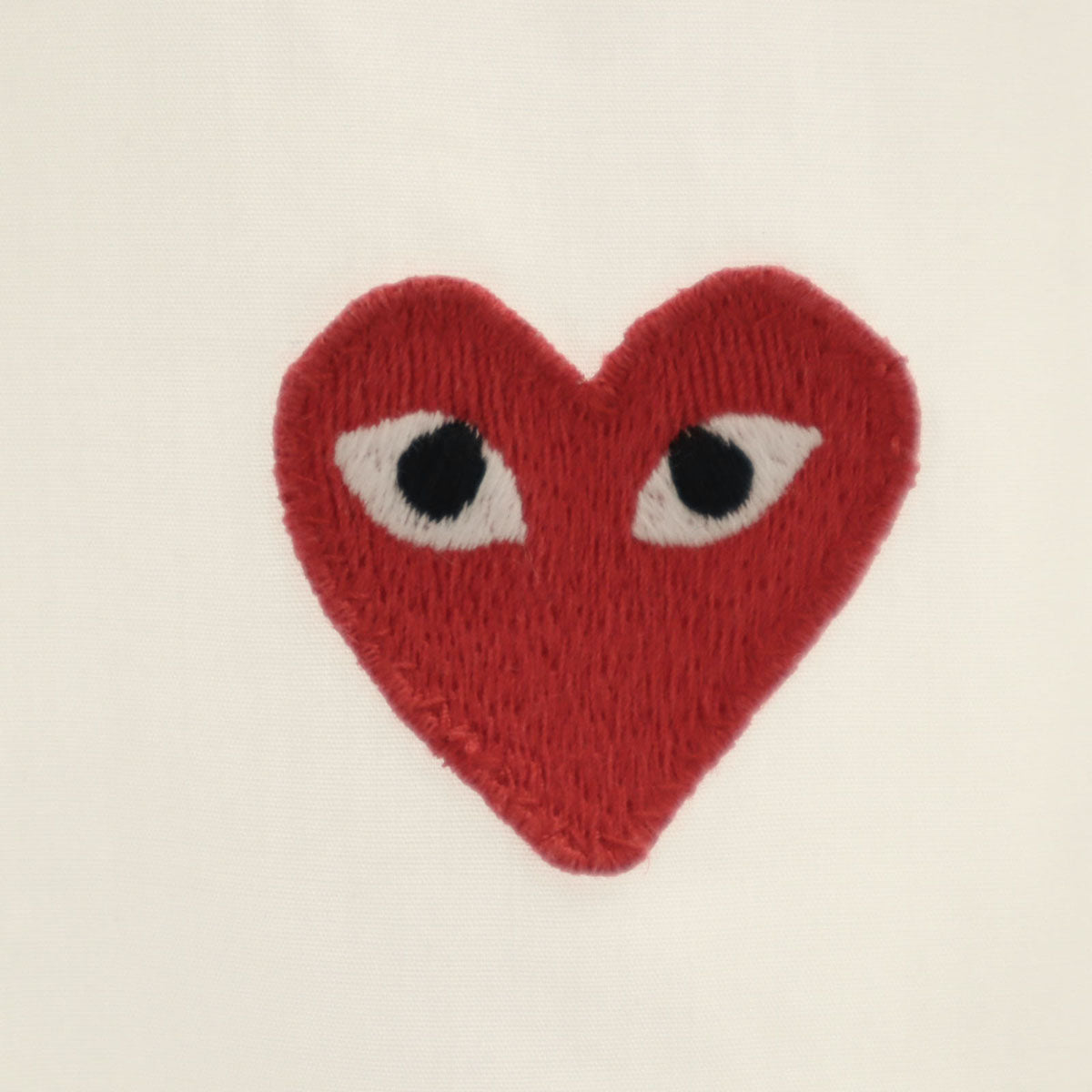 PLAY COMME des GARCONS プレイコムデギャルソン 日本製 長袖 シャツ S ホワイト メンズ