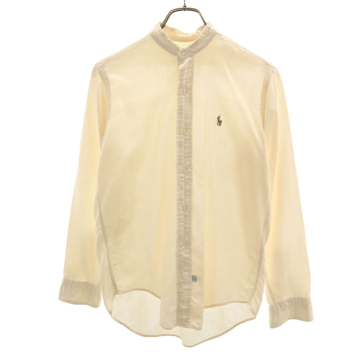 Polo by Ralph Lauren ポロバイラルフローレン 80s ヴィンテージ 緑タグ ボーイズ 長袖 シャツ 18 アイボリー系 キッズ