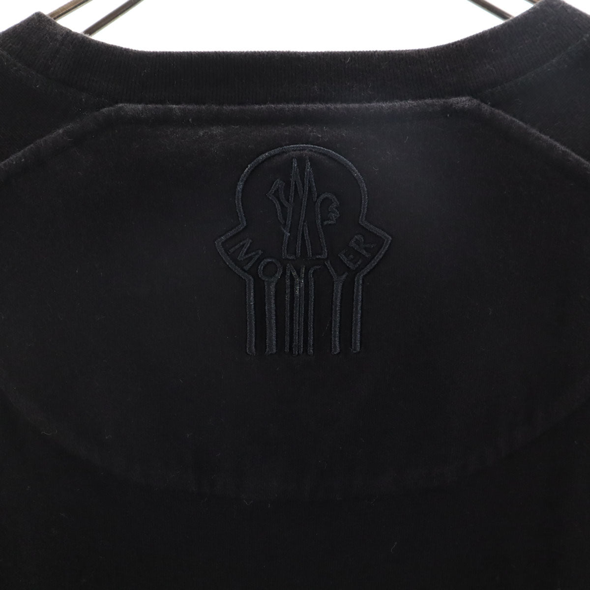 MONCLER モンクレール ロゴワッペン 半袖 Tシャツ M ブラック メンズ