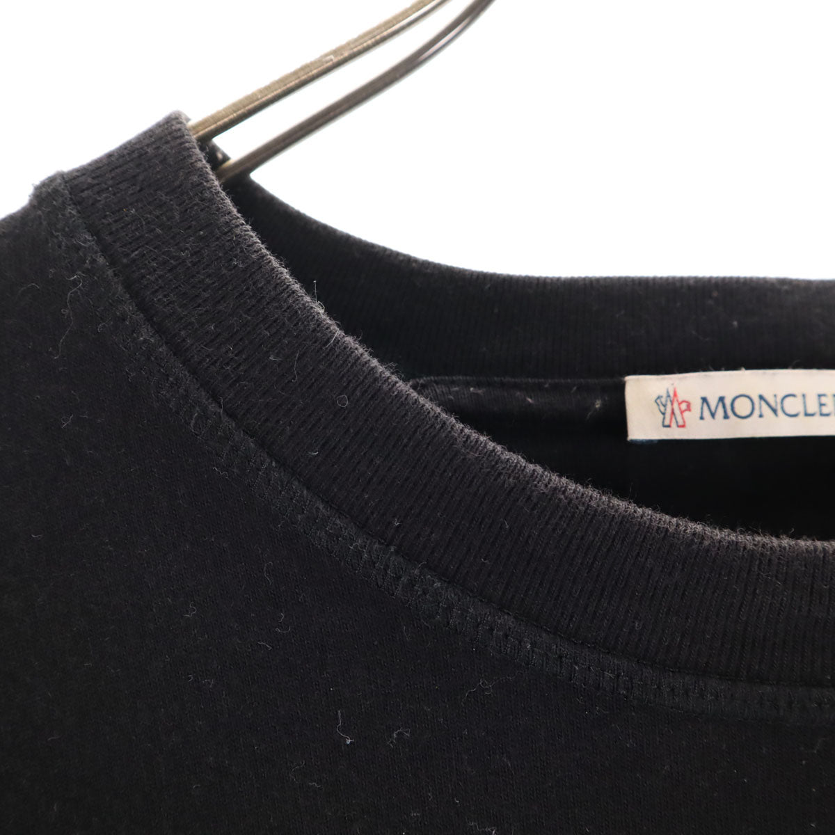 MONCLER モンクレール ロゴワッペン 半袖 Tシャツ M ブラック メンズ