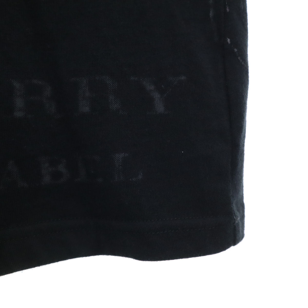 未使用 BURBERRY BLACK LABEL バーバリーブラックレーベル 日本製 半袖 Tシャツ 3 ブラック 三陽商会 メンズ