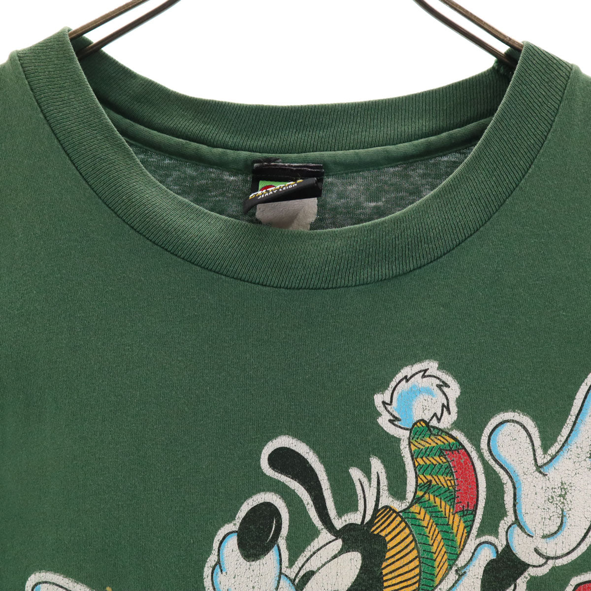 MICKEY UNLIMITED ミッキー アンリミテッド 90s オールド 半袖 Tシャツ グリーン系 ディズニー メンズ