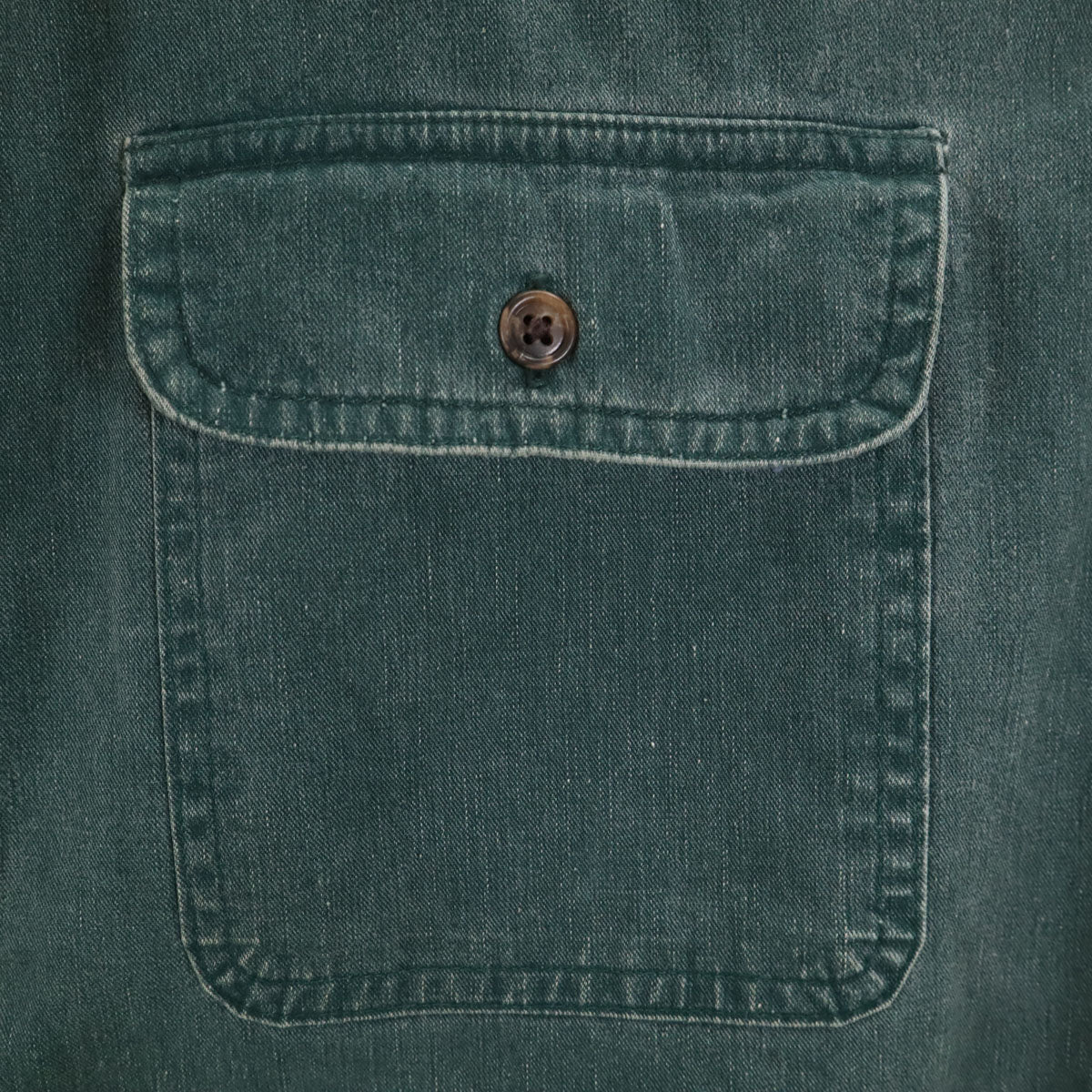 L.L.Bean エルエルビーン 80s USA製 ヴィンテージ 長袖 ワークシャツ L 深緑 裏フランネル アウトドア メンズ