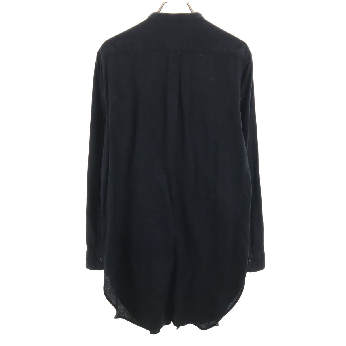 RUDE GALLERY ルードギャラリー 日本製 ペイズリー柄 長袖 ノーカラー ロングシャツ 3 黒 メンズ