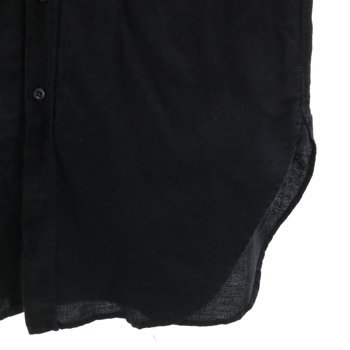 RUDE GALLERY ルードギャラリー 日本製 ペイズリー柄 長袖 ノーカラー ロングシャツ 3 黒 メンズ