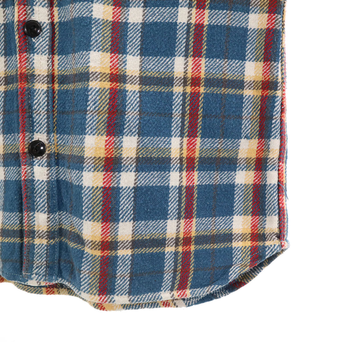 FIVE BROTHER ファイブブラザー USA製 チェック柄 長袖 シャツ L ネイビー系 メンズ