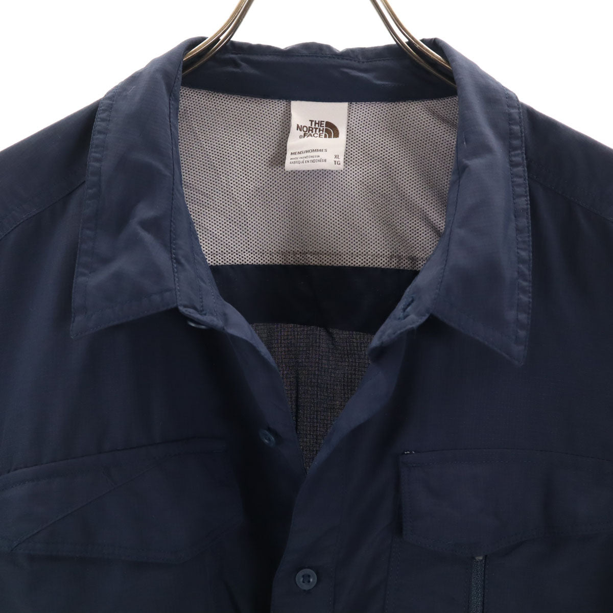 THE NORTH FACE ノースフェイス 長袖 シャツ XL ネイビー ロールアップ メンズ