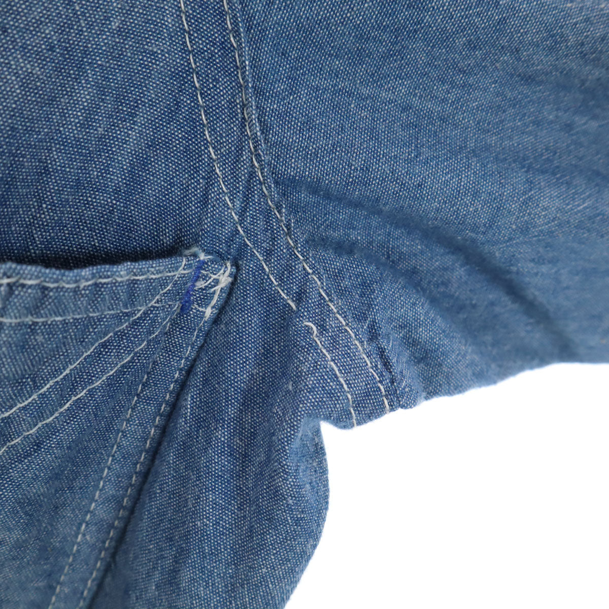 BALANCE + HARMONY バランスハーモニー USA製 長袖 カバーオール M ブルー系 B&H メンズ