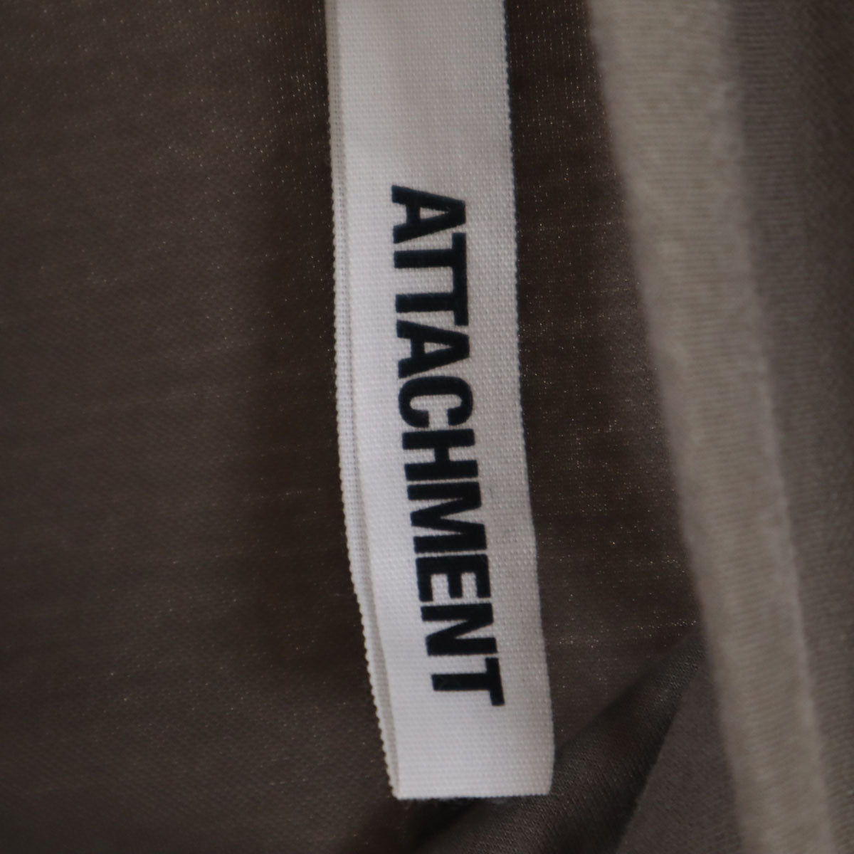 ATTACHMENT アタッチメント 日本製 長袖 タートルネック カットソー 2 カーキ系 ストレッチ メンズ