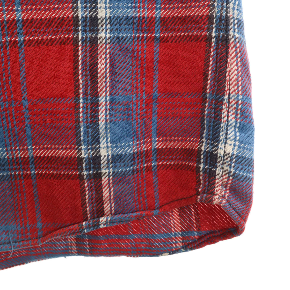 HYSTERIC GLAMOUR ヒステリックグラマー チェック柄 長袖 ウエスタンシャツ M レッド系 メンズ