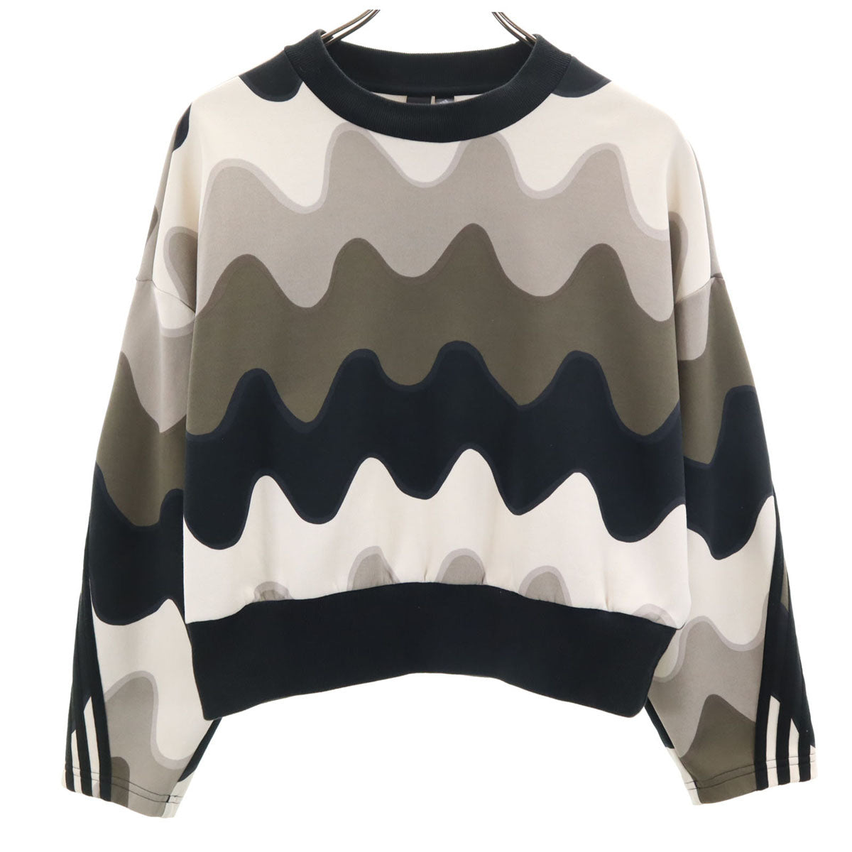adidas アディダス Marimekko マリメッコ コラボ 波柄 長袖 トレーナー
