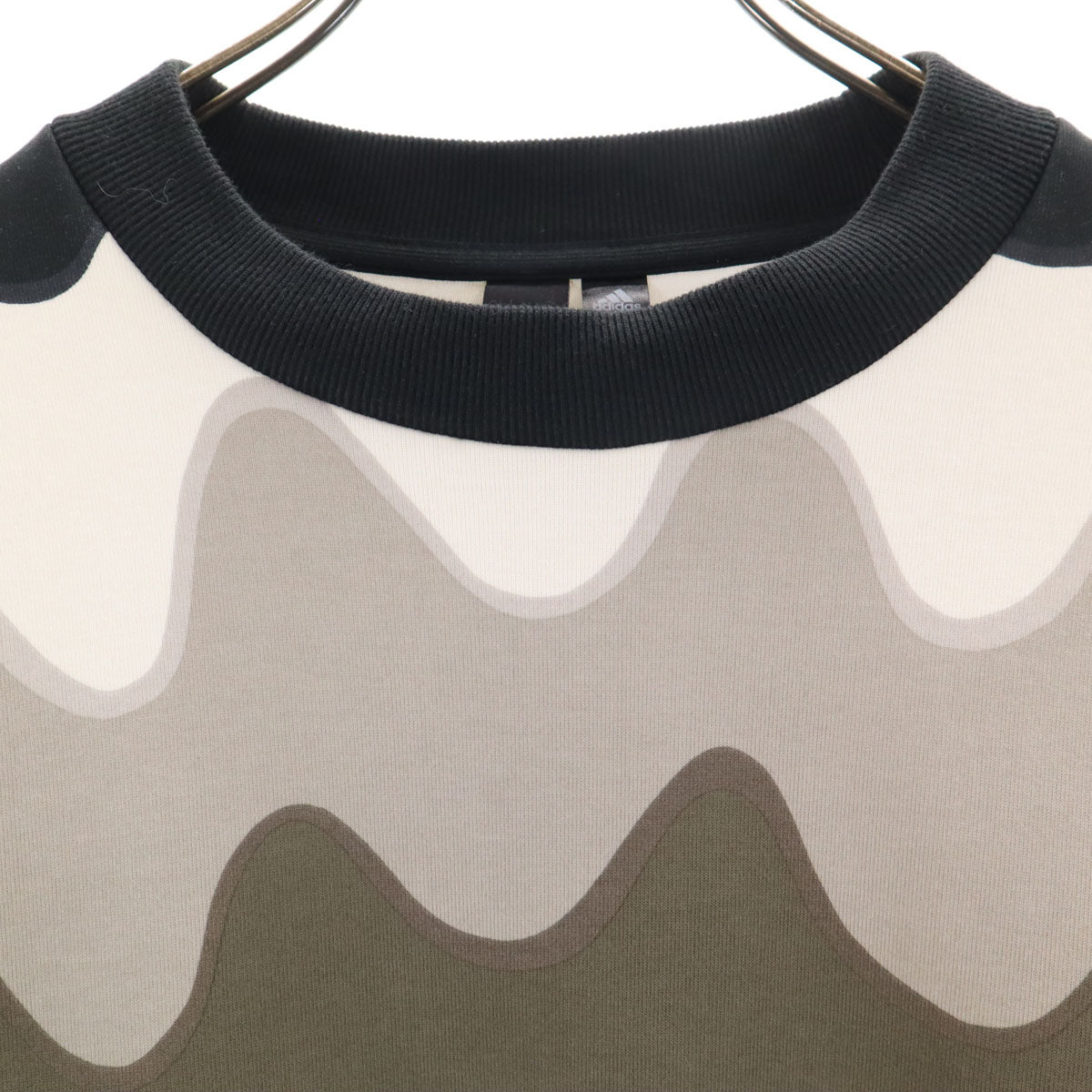 adidas アディダス Marimekko マリメッコ コラボ 波柄 長袖 トレーナー XL スウェット レディース