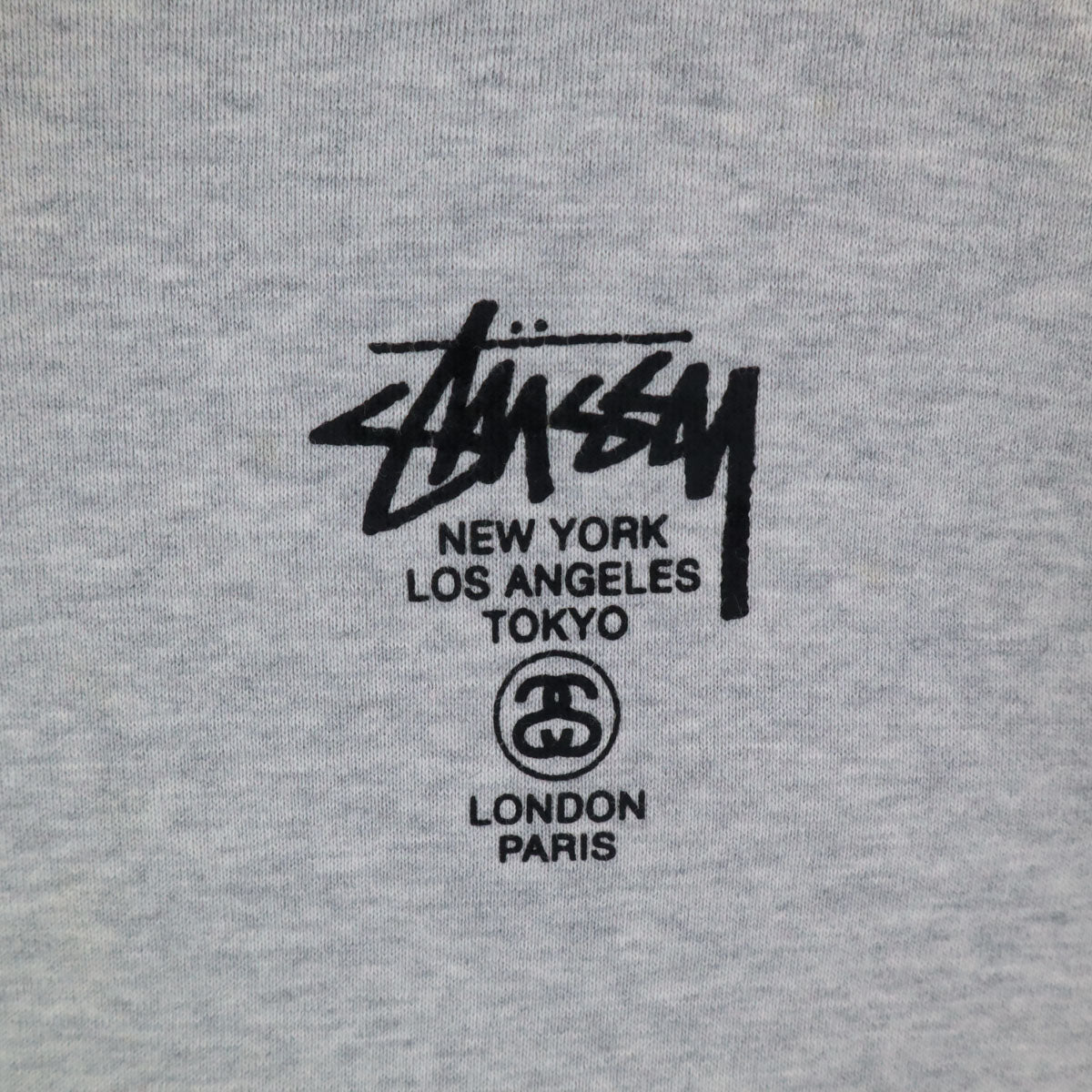 STUSSY ステューシー 長袖 パーカー L グレー系 スウェット メンズ