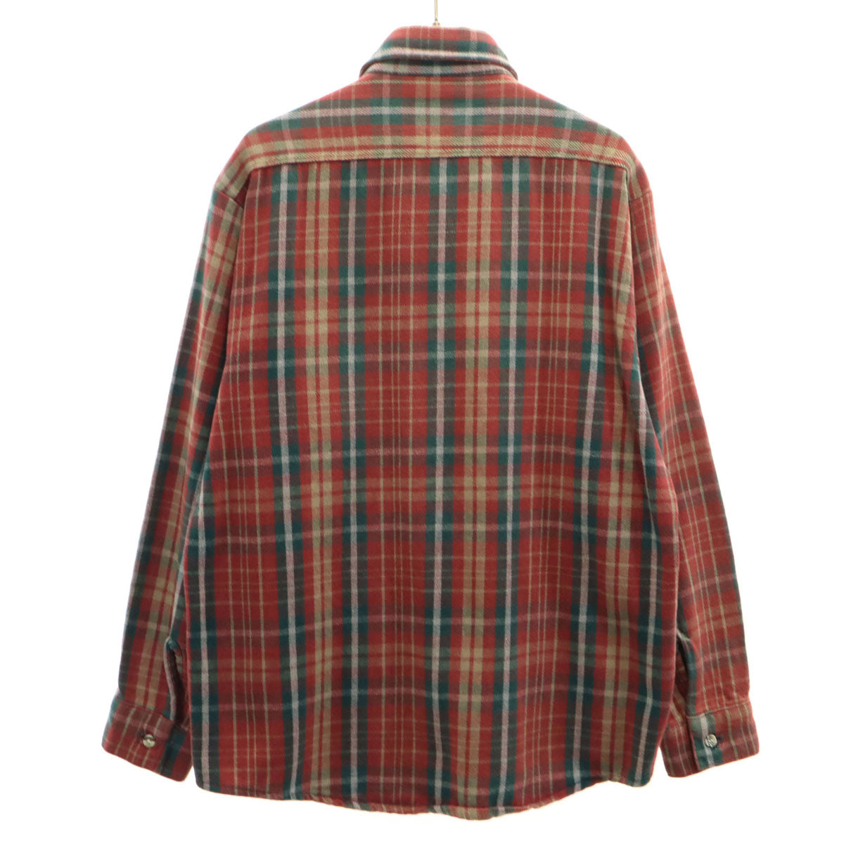 Levi's リーバイス 90s USA製 オールド チェック柄 長袖 アラスカ シャツ M レッド系 メンズ