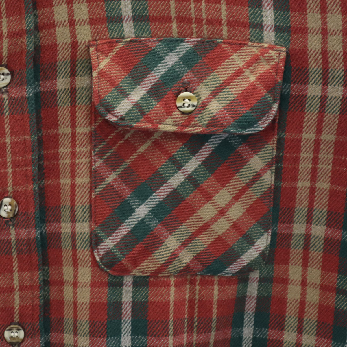Levi's リーバイス 90s USA製 オールド チェック柄 長袖 アラスカ シャツ M レッド系 メンズ