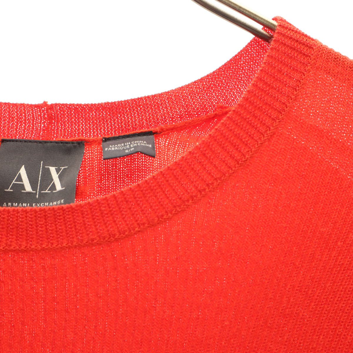 ARMANI EXCHANGE アルマーニエクスチェンジ 長袖 ニット S レッド メンズ