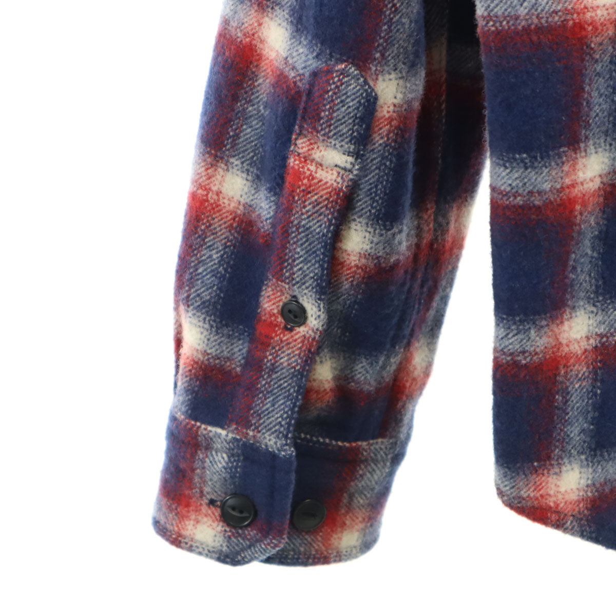 THE NORTH FACE ザノースフェイス チェック柄 長袖 ネルシャツ M ネイビー系 アウトドア NT26151 メンズ