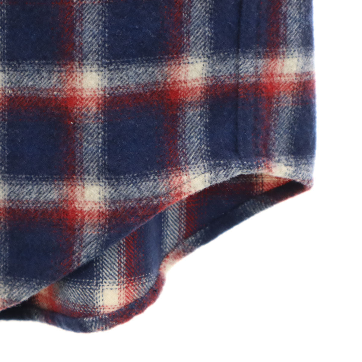 THE NORTH FACE ザノースフェイス チェック柄 長袖 ネルシャツ M ネイビー系 アウトドア NT26151 メンズ